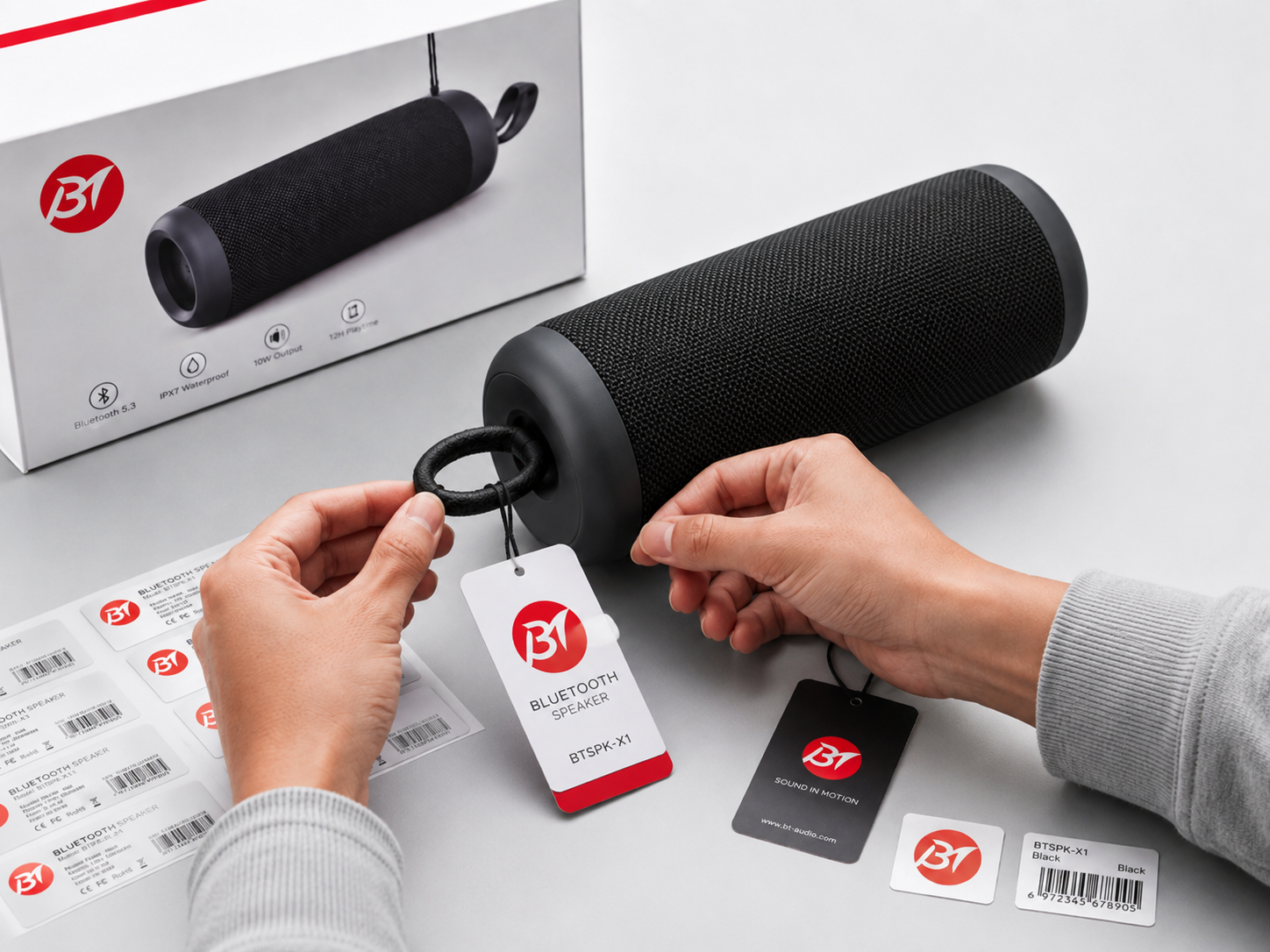 Custom product labeling and packaging preparation