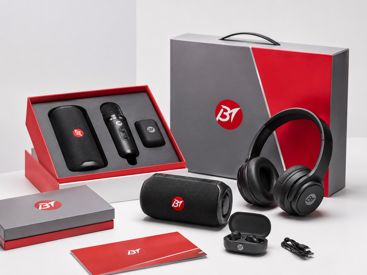 Custom audio product gift and bundle presentation